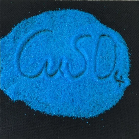 Sulfate de cuivre de sulfate de tonnelier de catégorie industrielle agricole bleue d'alimentation 98%